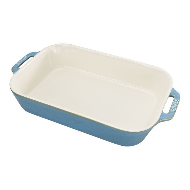13-x 9.45 inch, rectangular, Baking Dish, rustic turquoise | The ZWILLING Group Cutlery & Cookware