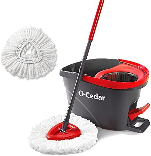 O-Cedar Easywring Microfiber Spin Mop & Bucket Floor Cleaning System with 1 Extra Refill | Amazon (US)