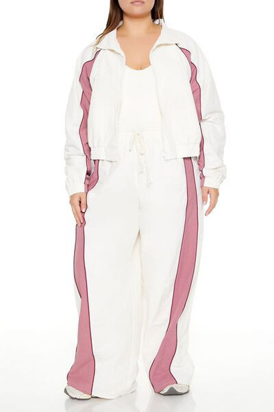 Plus Size Colorblock Wide-Leg Pants | Forever 21