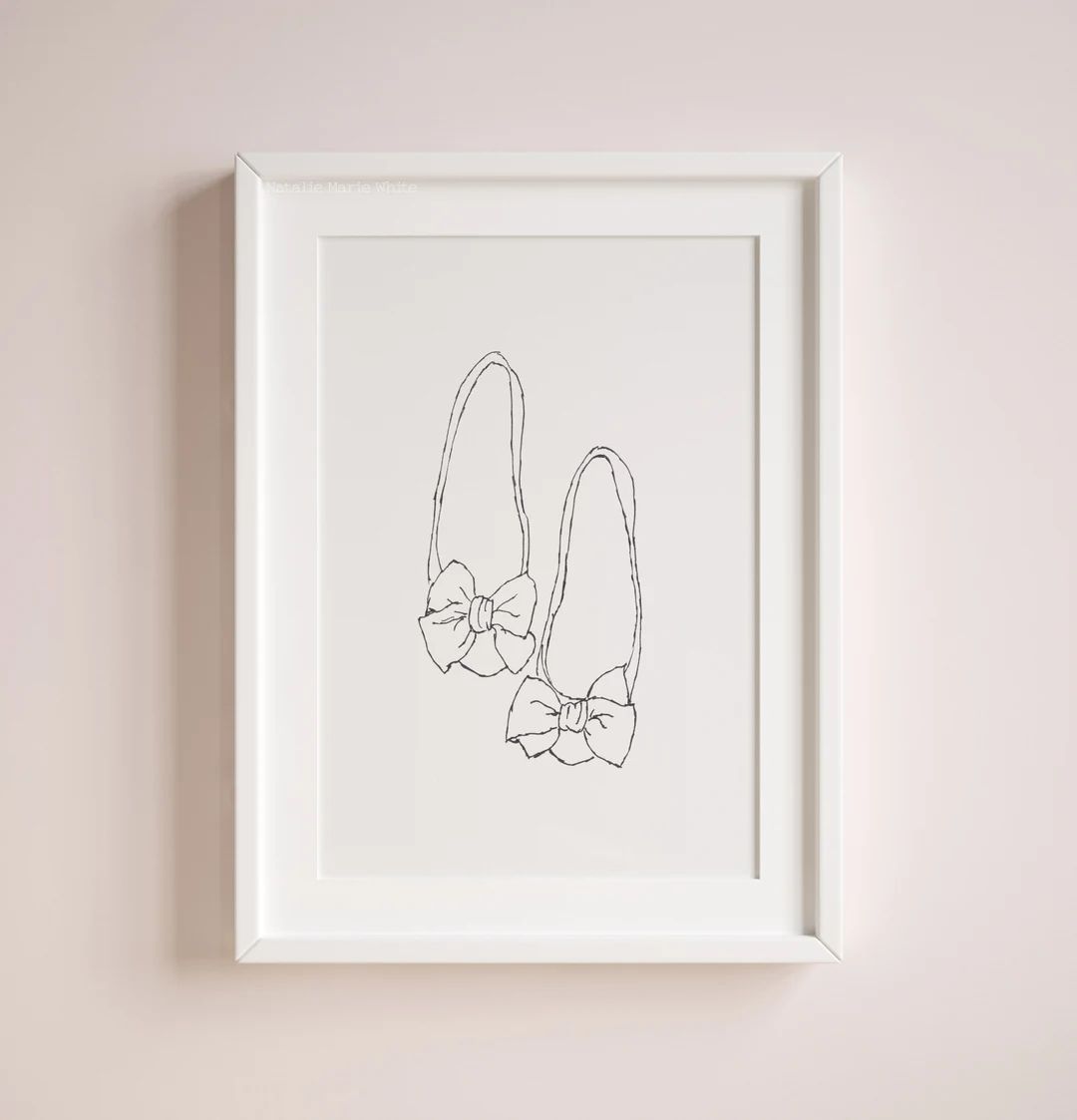 Little Girl Shoes Art Print, Wall Art for Girls, Girls Wall Decor, Nursery Decor | Etsy (US)