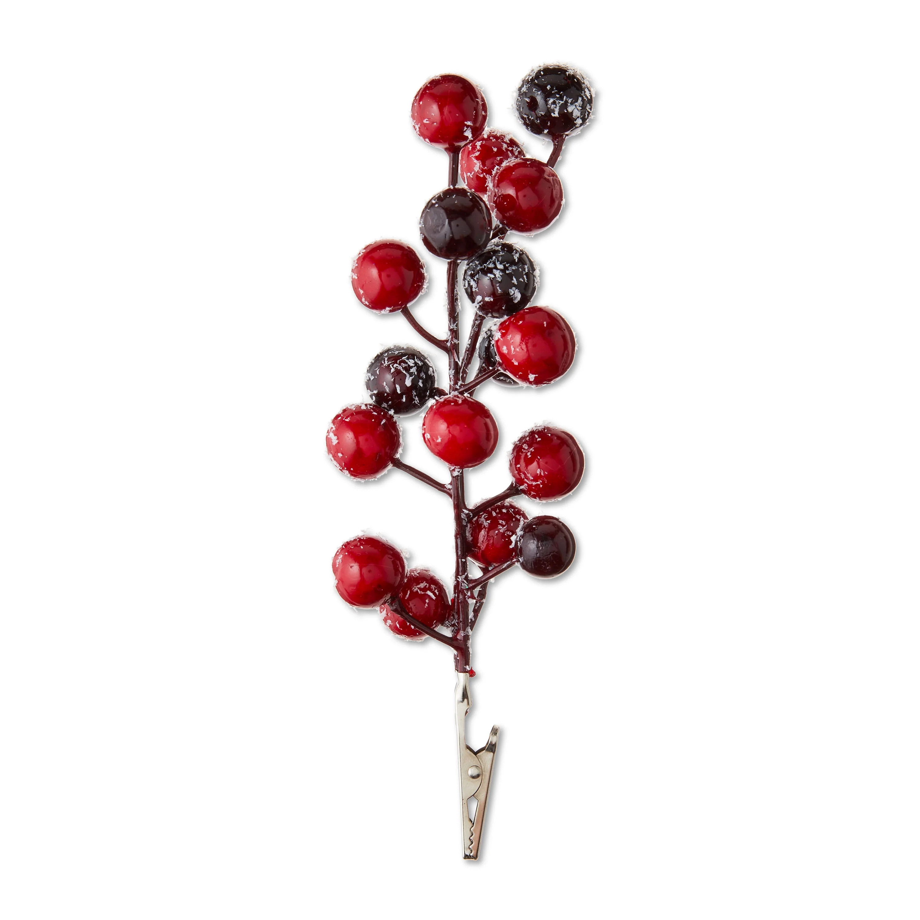 Red Snow Dusted Berries Mini Christmas Clip Ornament, 6", by Holiday Time | Walmart (US)