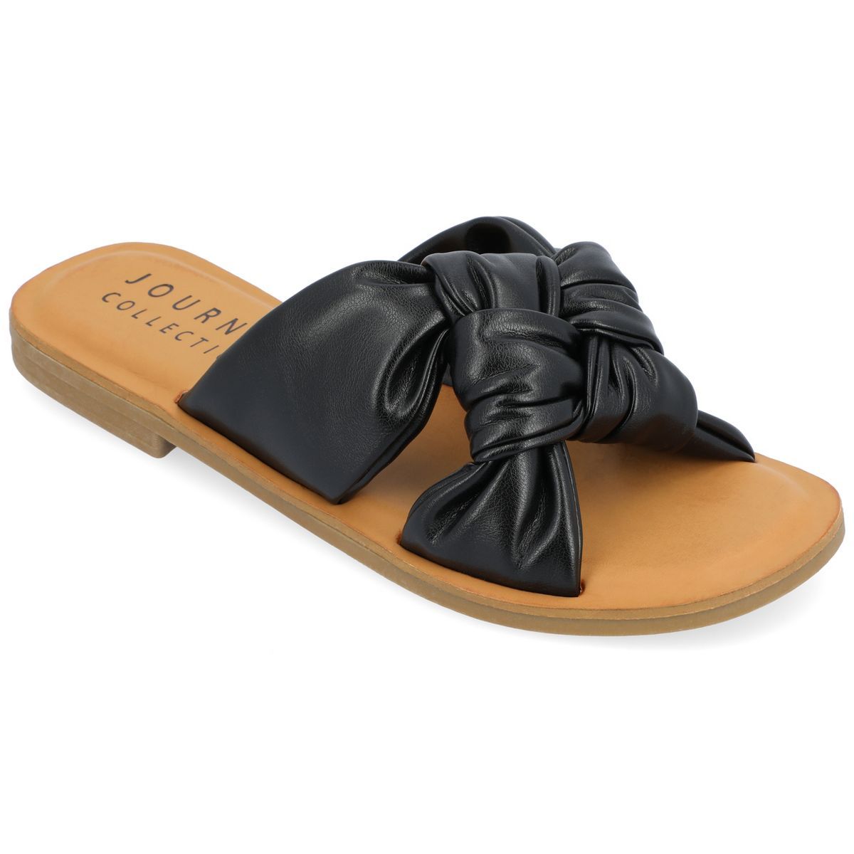 Journee Collection Womens Kianna Tru Comfort Foam Slide Puffy Flat Sandal | Target