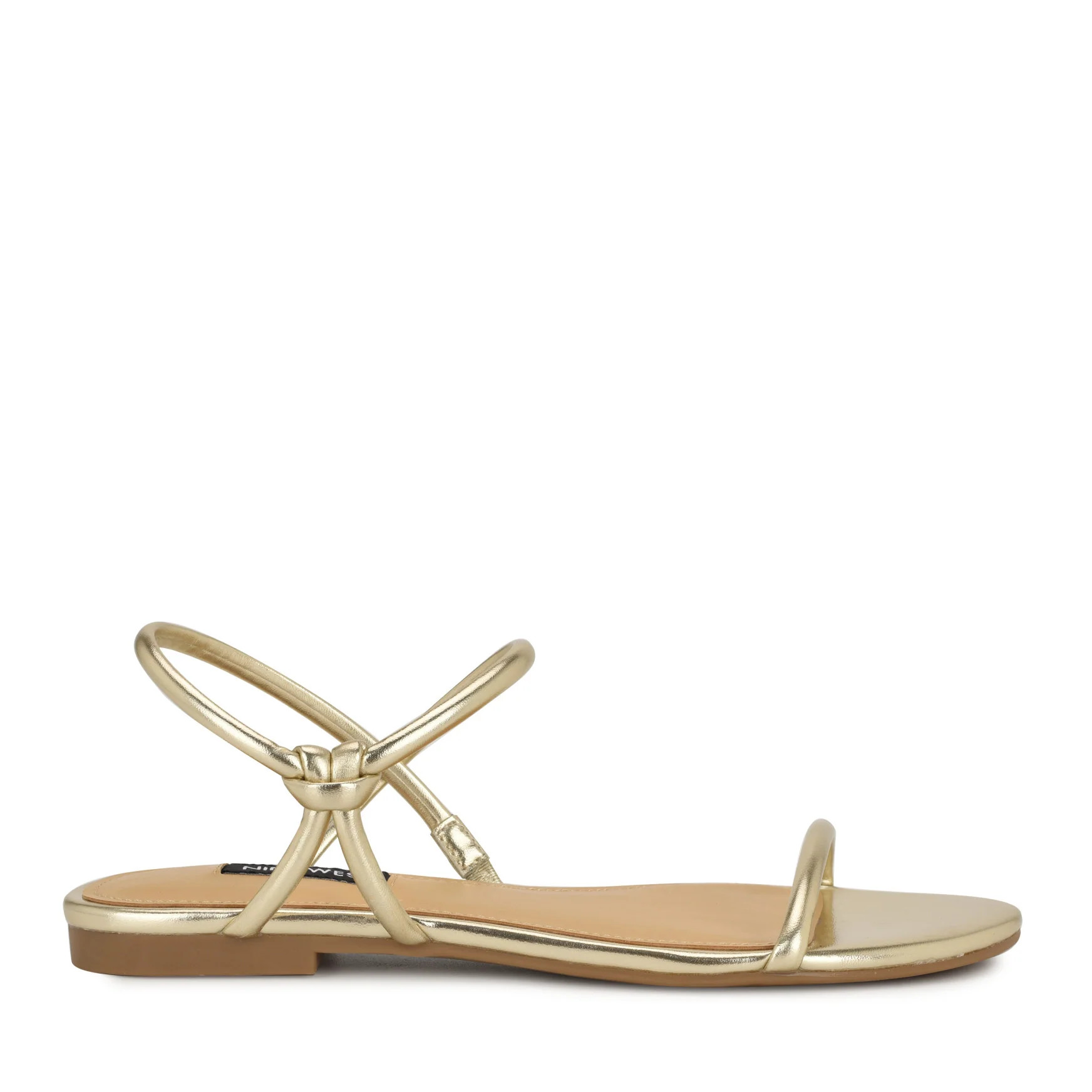 Women's Maizy Flat Sandals - Platino | Nine West | Nine West (US)