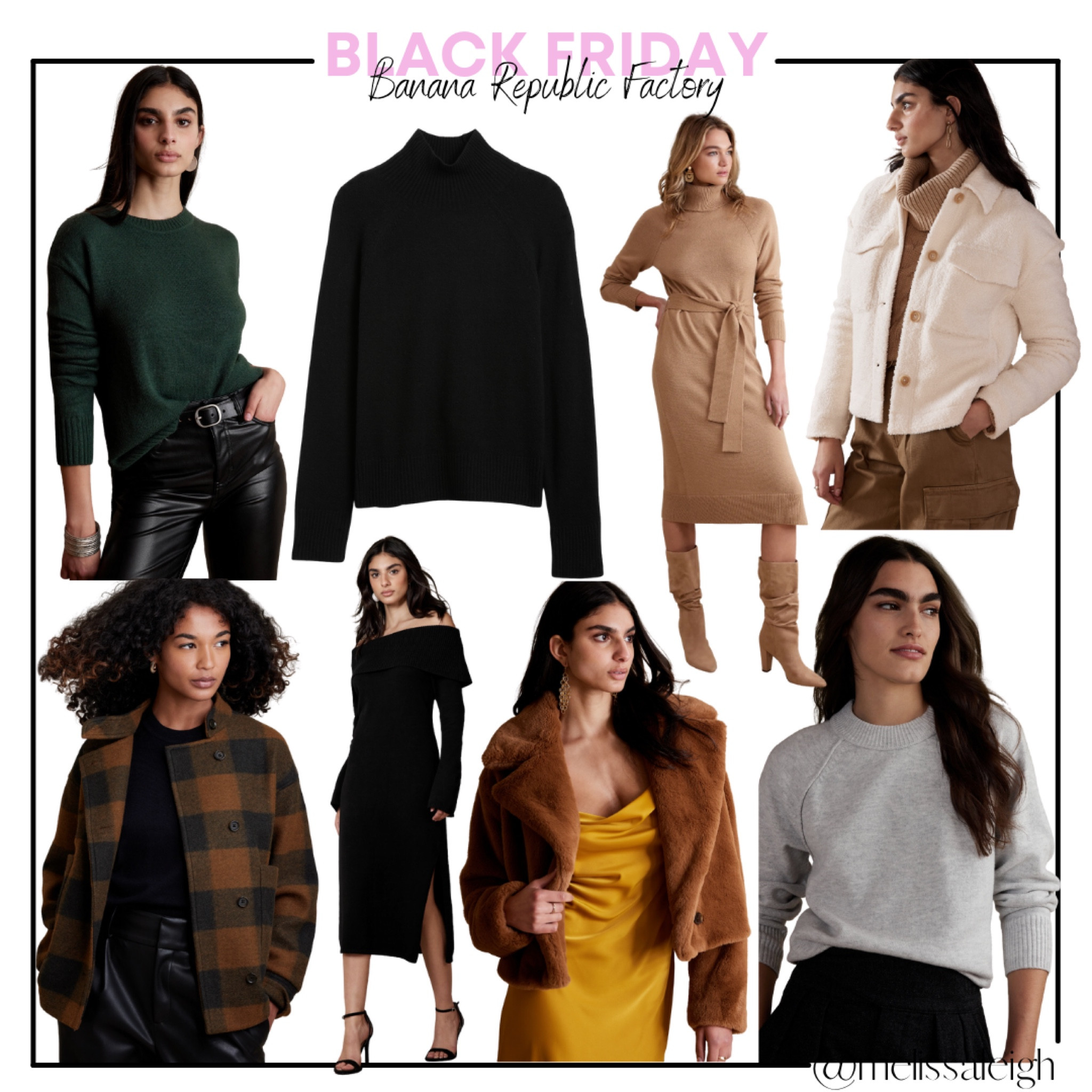Banana republic factory - 60% off site wide - holiday dress, holiday outfit, holiday party, sweater dress - crew neck sweater, shacket, fleece cropped jacket, plaid jacket, mockneck tunic sweater 

#LTKSeasonal #LTKHoliday #LTKCyberweek