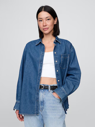UltraSoft Denim Big Shirt | Gap (US)