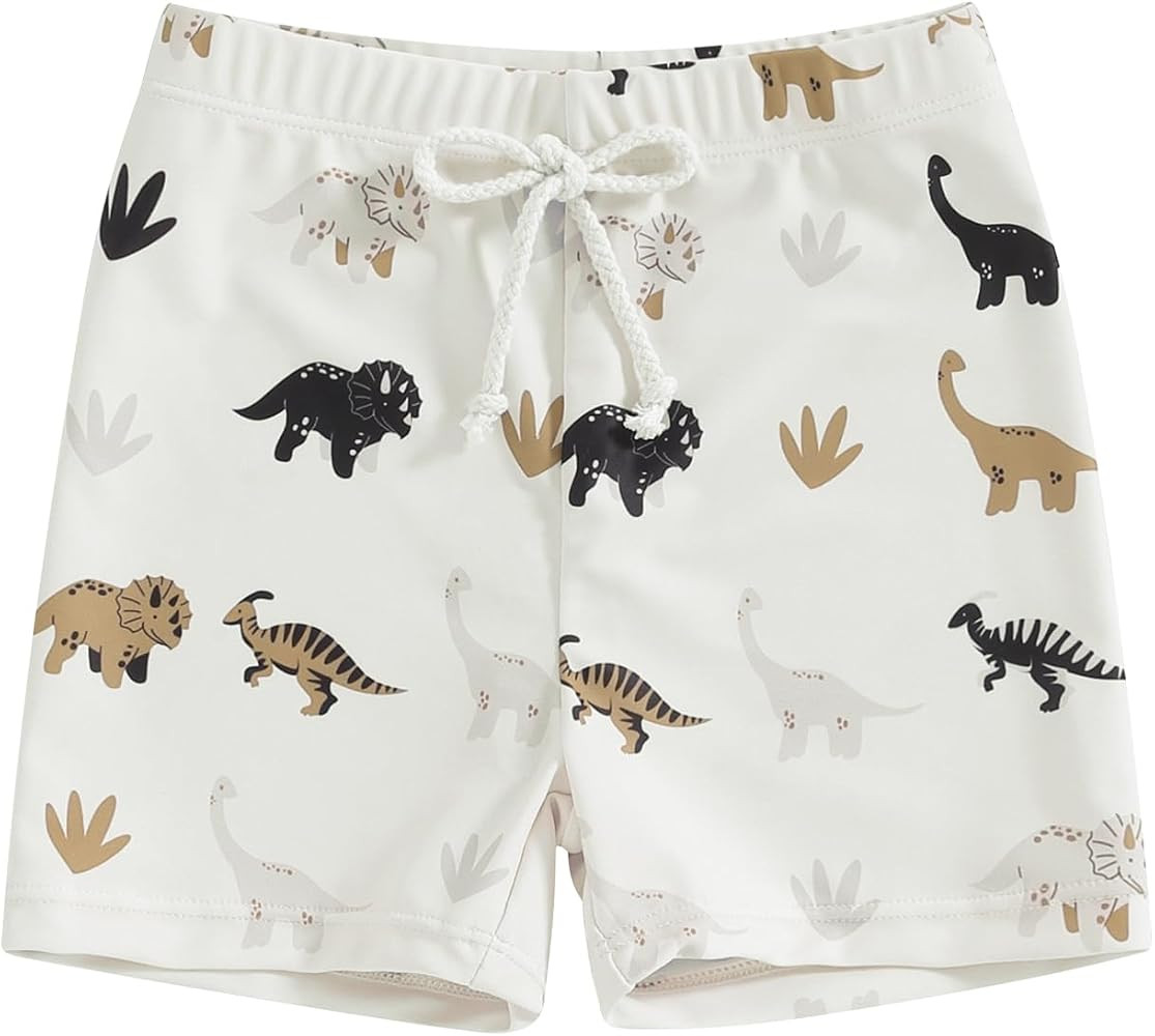 Karuedoo Toddler Baby Boy Swim Trunks Dinosaur Beach Shorts Swimming Shorts Swimsuit Swimwear Bat... | Amazon (US)