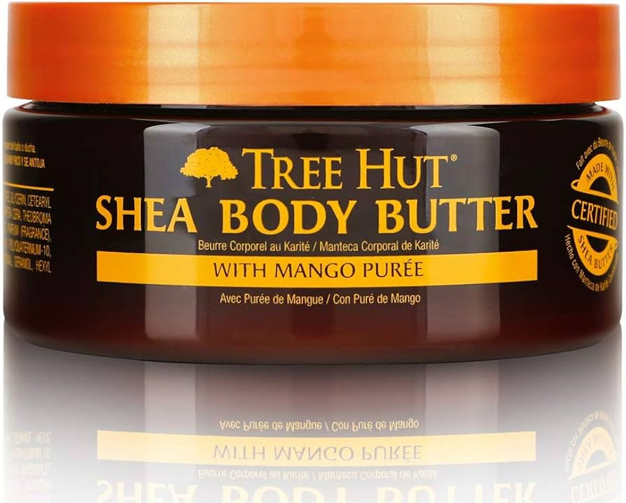 Tree Hut 24 Hour Intense Hydrating Shea Body Butter Tropical Mango, 7oz, Moisturizer with Pure Sh... | Amazon (US)