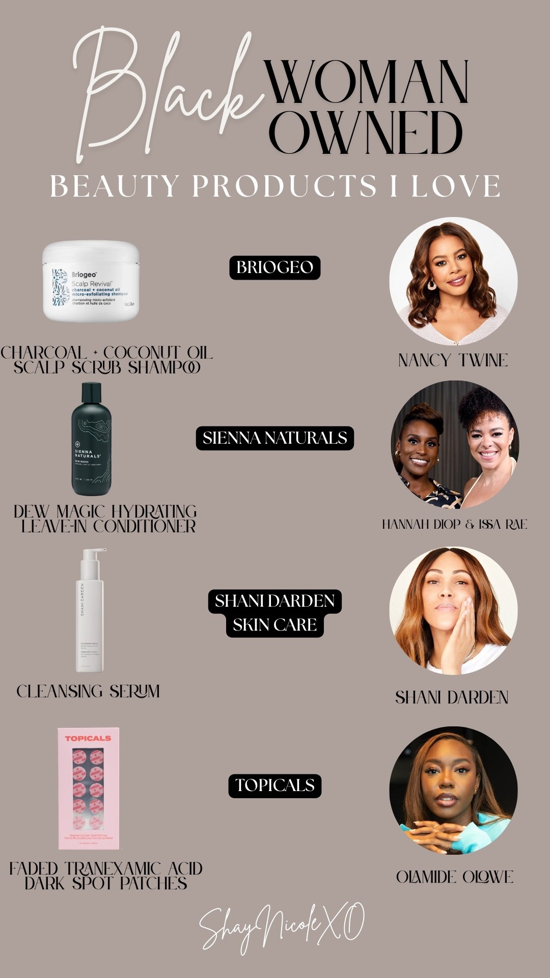 Black-owned, woman-owned, and founder-led — the kind of brands I’m proud to support. 🖤✨
Products I love and use everyday!

#LTKselfcare #LTKSeasonal #LTKootd