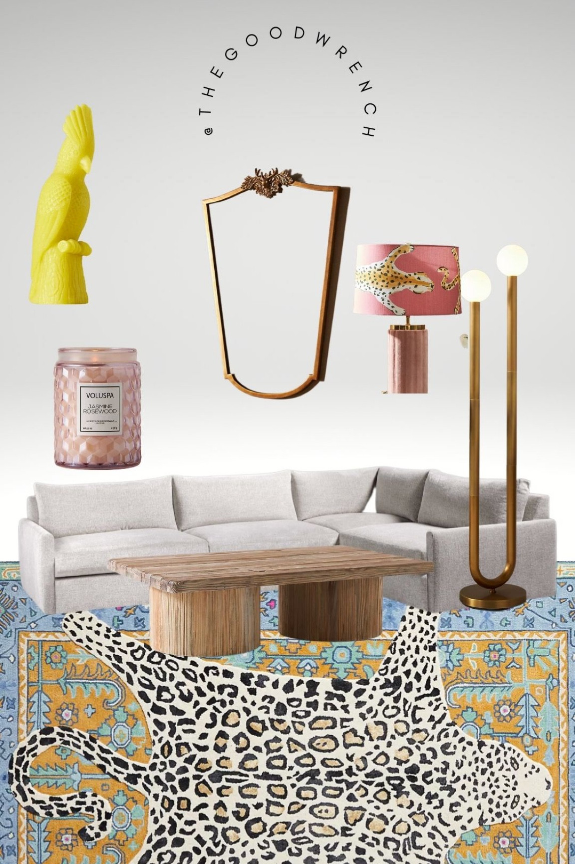 A fun and funky living room in the making.  From the reclaimed wood coffee table to the cushy sectional, this room is bright and bold!

#LTKhome