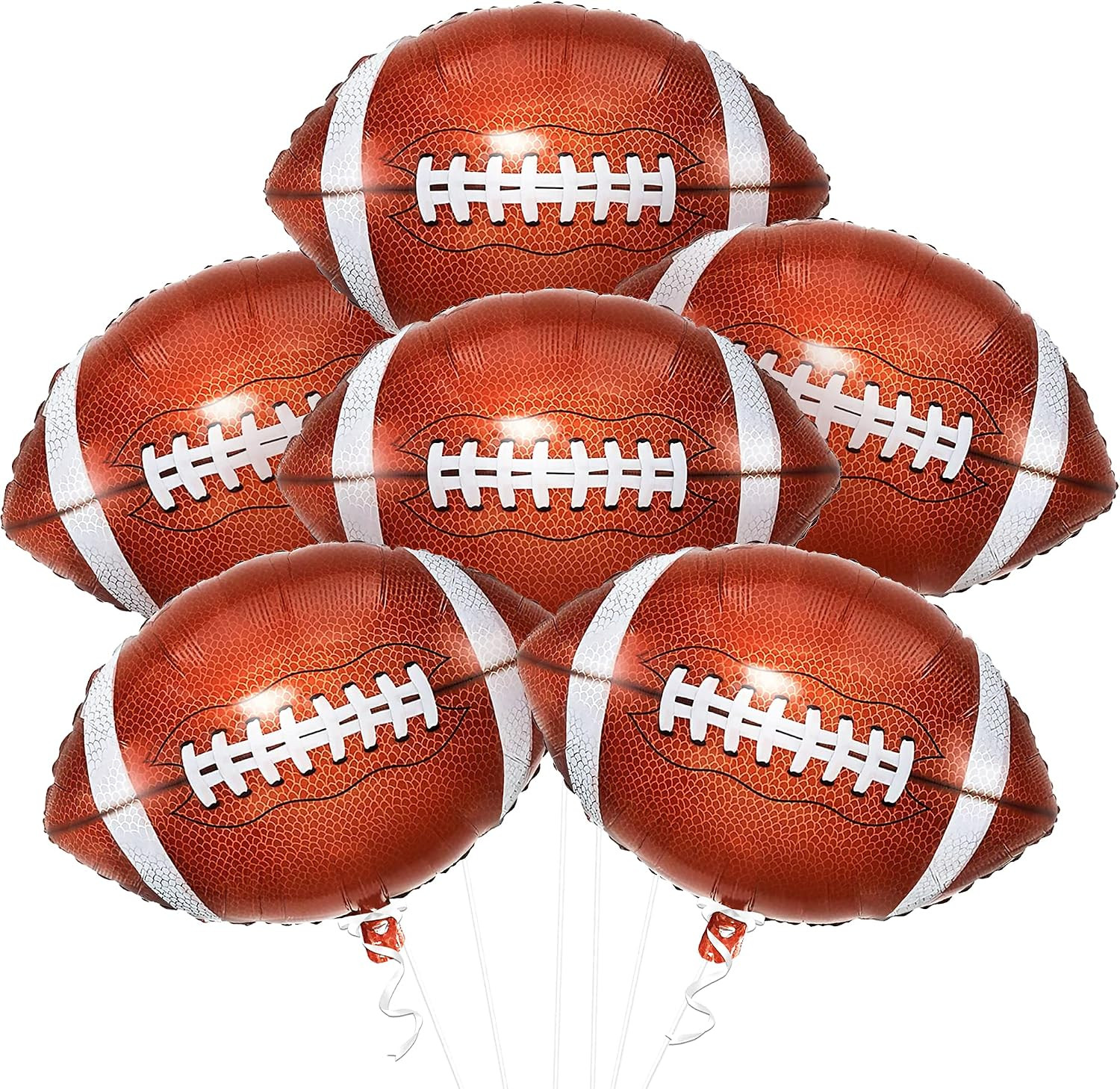 KatchOn, Football Balloons for Football Party Decorations - 18 Inch, Pack of 6 | Football Foil Balloons for Football Decorations for Party | Touchdown Balloons | Football Birthday Party Decorations | Amazon (US)