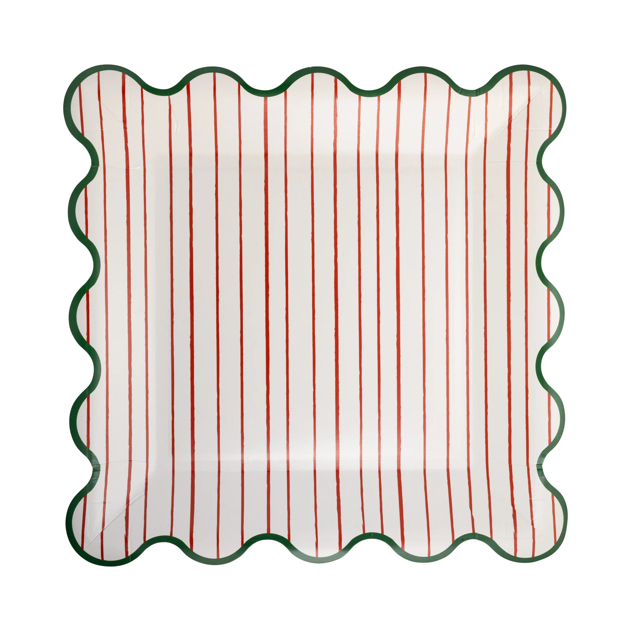 Occasions Mrs Claus Bakery Striped Plate | My Mind's Eye