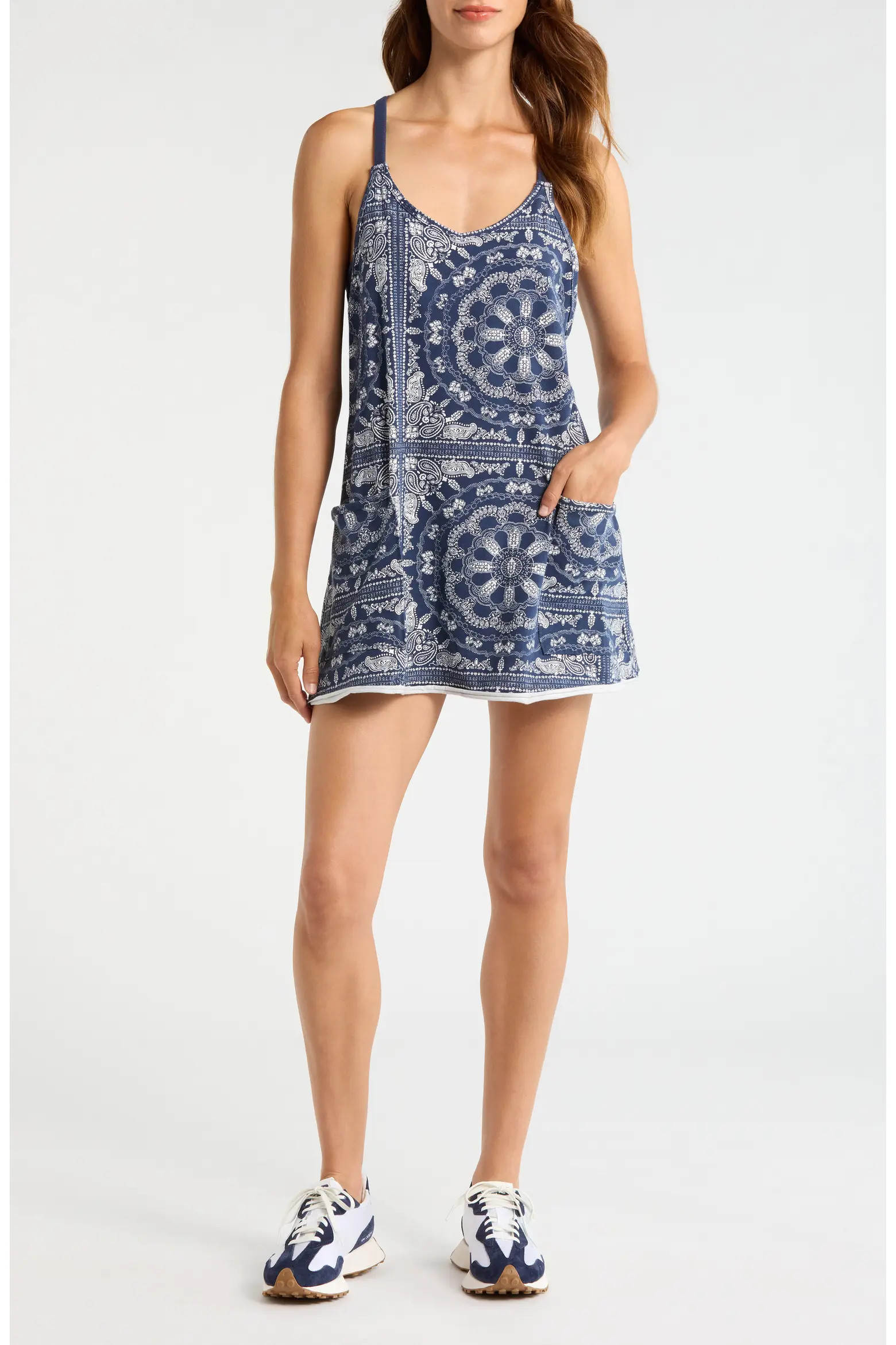 FP Movement Hot Shot Print Stretch Cotton Tank Minidress (Women) | Nordstrom | Nordstrom