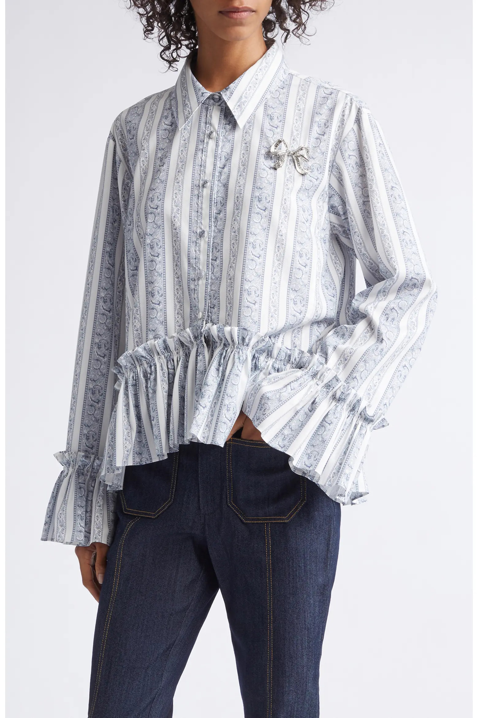 Daxel Striped Peplum Shirt (Women) | Nordstrom | Nordstrom