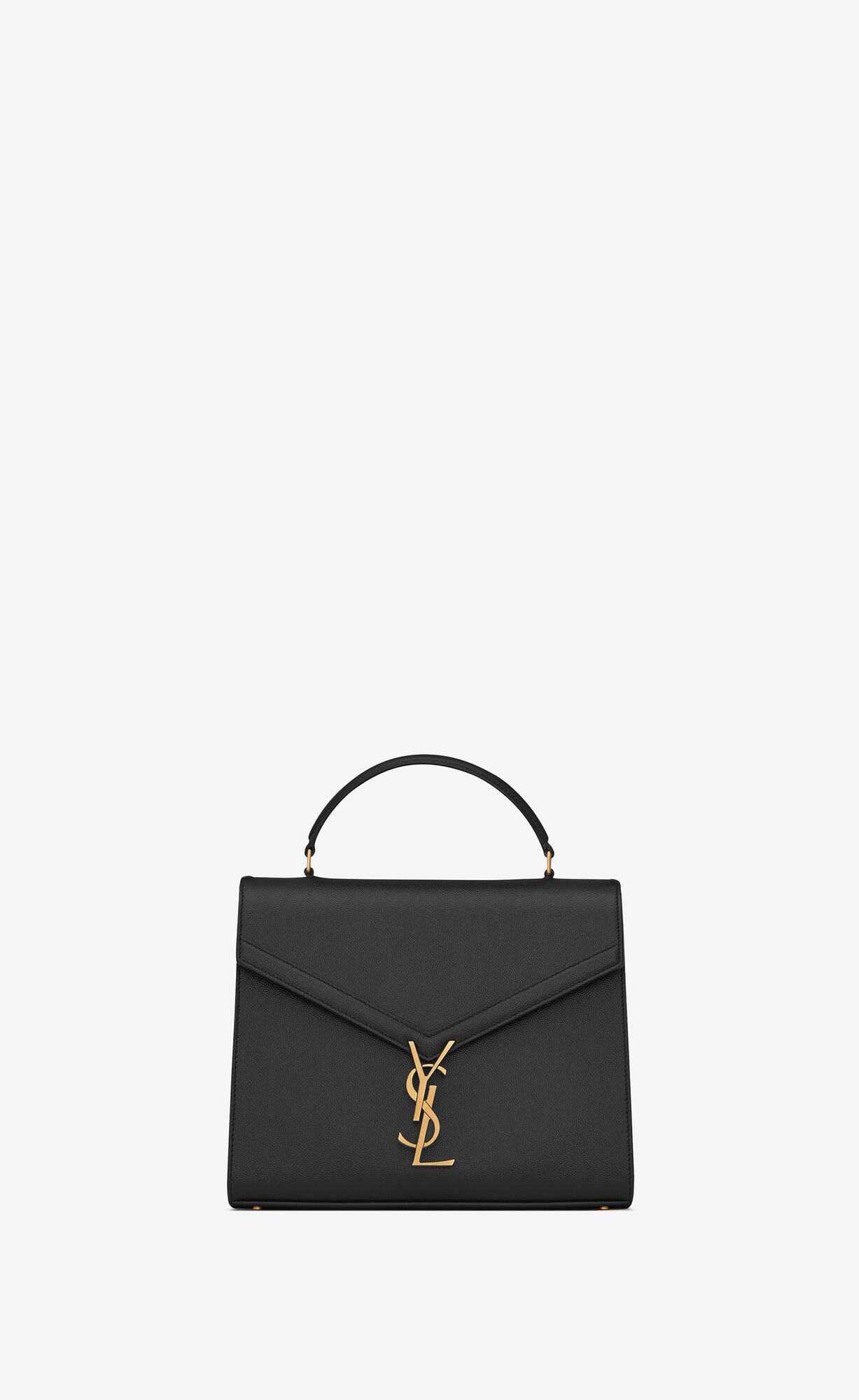 cassandra medium top handle bag in grain de poudre embossed leather | Saint Laurent Inc. (Global)