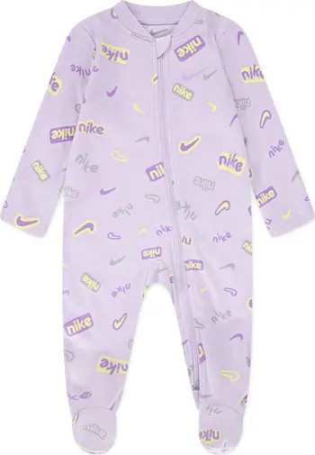 Logo Print Zip Footie | Nordstrom