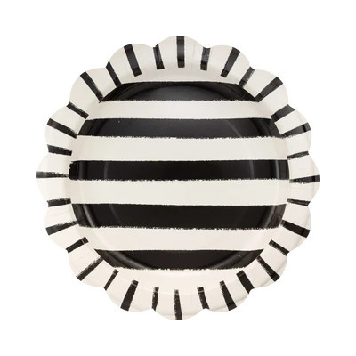 Halloween Sketchy Stripes 11" Plate | My Mind's Eye