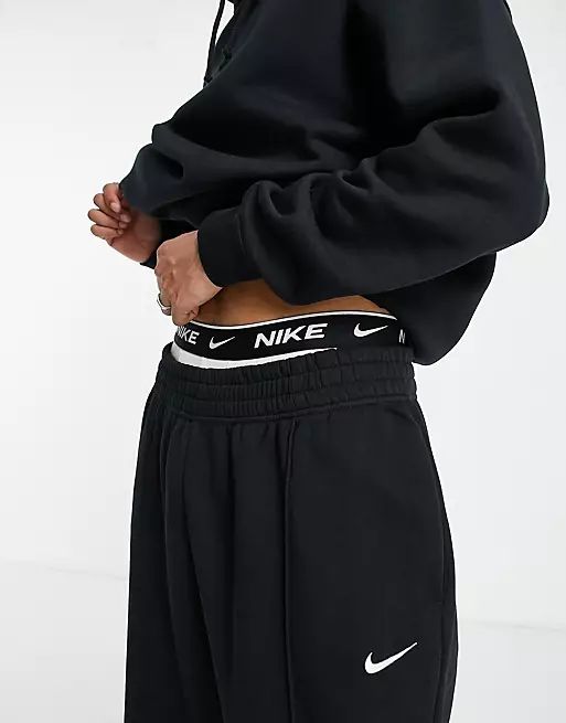 Nike Trend Fleece oversized joggers in black | ASOS (Global)