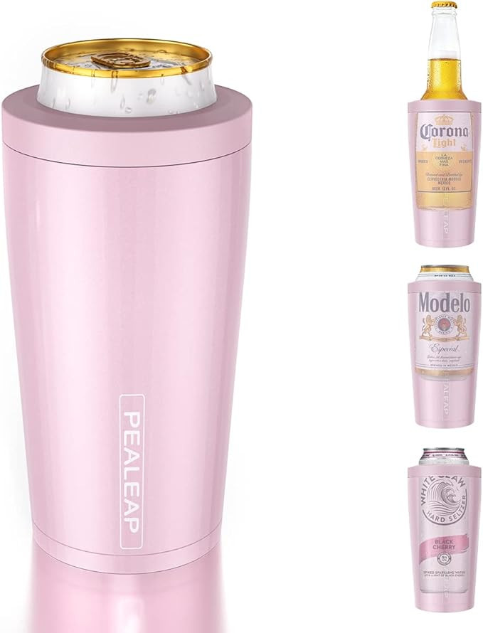 4 in 1 Insulated Slim Can Cooler for 12 OZ Cans and Beer Bottle - Keep 8 Hours Cold, Easy to Hold... | Amazon (US)