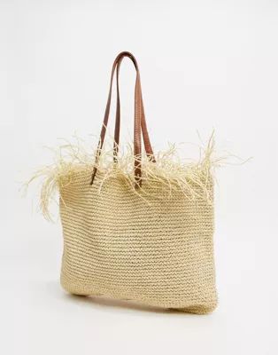 ASOS DESIGN oversized straw shopper | ASOS (Global)