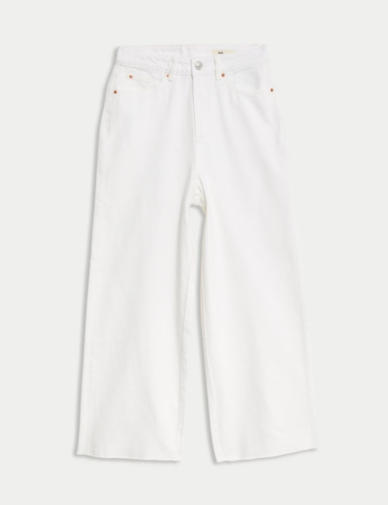 Lyocell™ Blend High Waisted Wide Leg Jeans | Marks & Spencer (UK)
