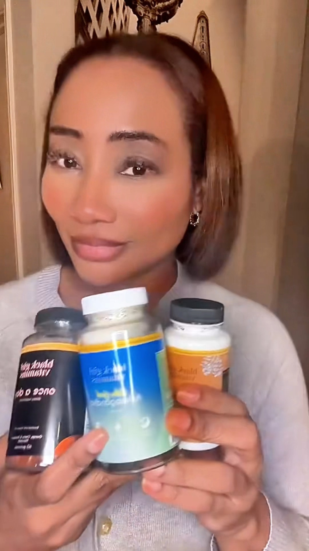 EffortlesslyChiic • Creator
Grown woman wellness routine C
Stress
levels high. Energy low. Hormones doing whatever they want.
So, I started taking my Black Girl Vitamins - Ashwagandha, D3, and Choless Control... and suddenly my body remembered it likes peace.  @OfficialBGV
#WomensWellness
#Vitamins #Supplements #SelfCareForWomen
#healthyHabits

#LTKfitnessgoals #LTKselfcare #LTKmorningroutine