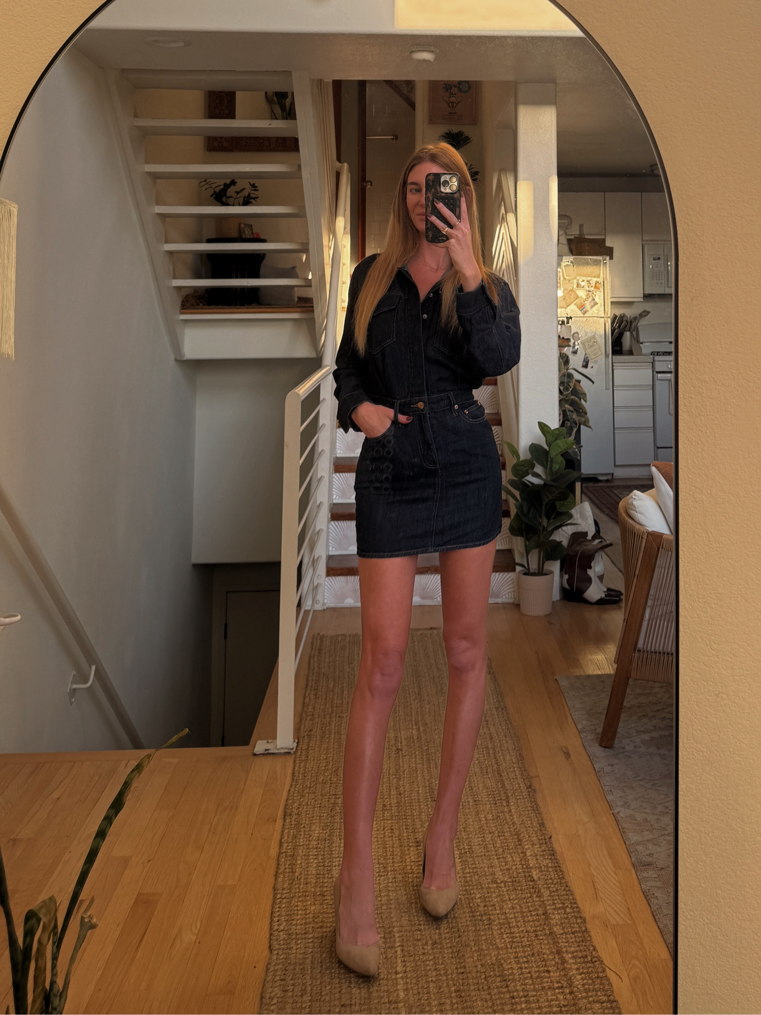 Fall denim dress of my dreams 👌🏽 #fallfashion #styleinpso 