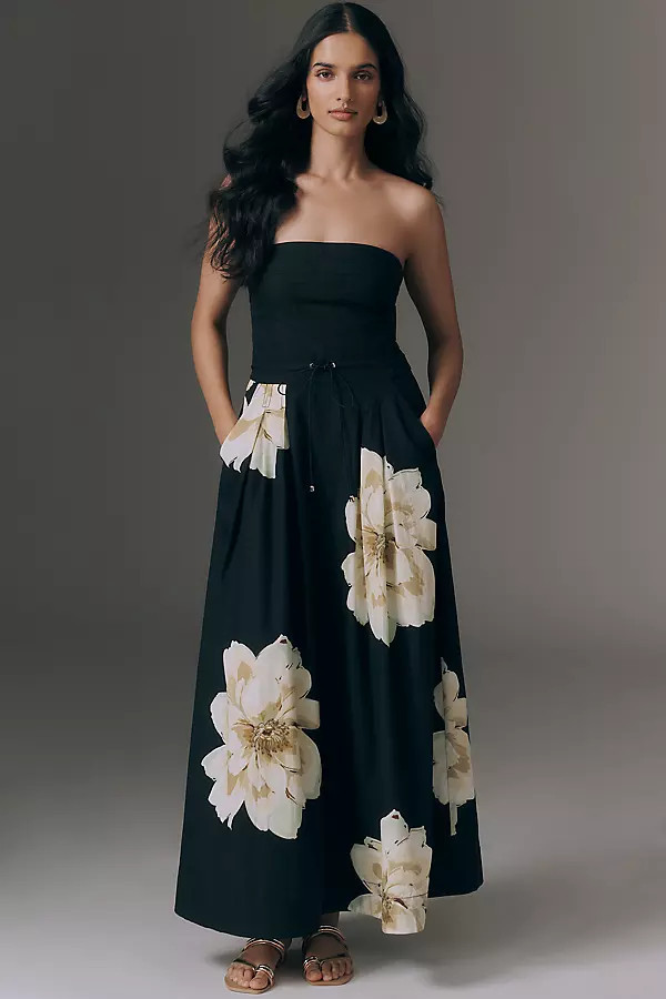 Strapless Waisted Maxi Dress | Anthropologie (US)