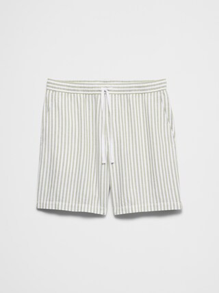 Standard-Fit 7" Linen-Blend Deck Short | Banana Republic Factory