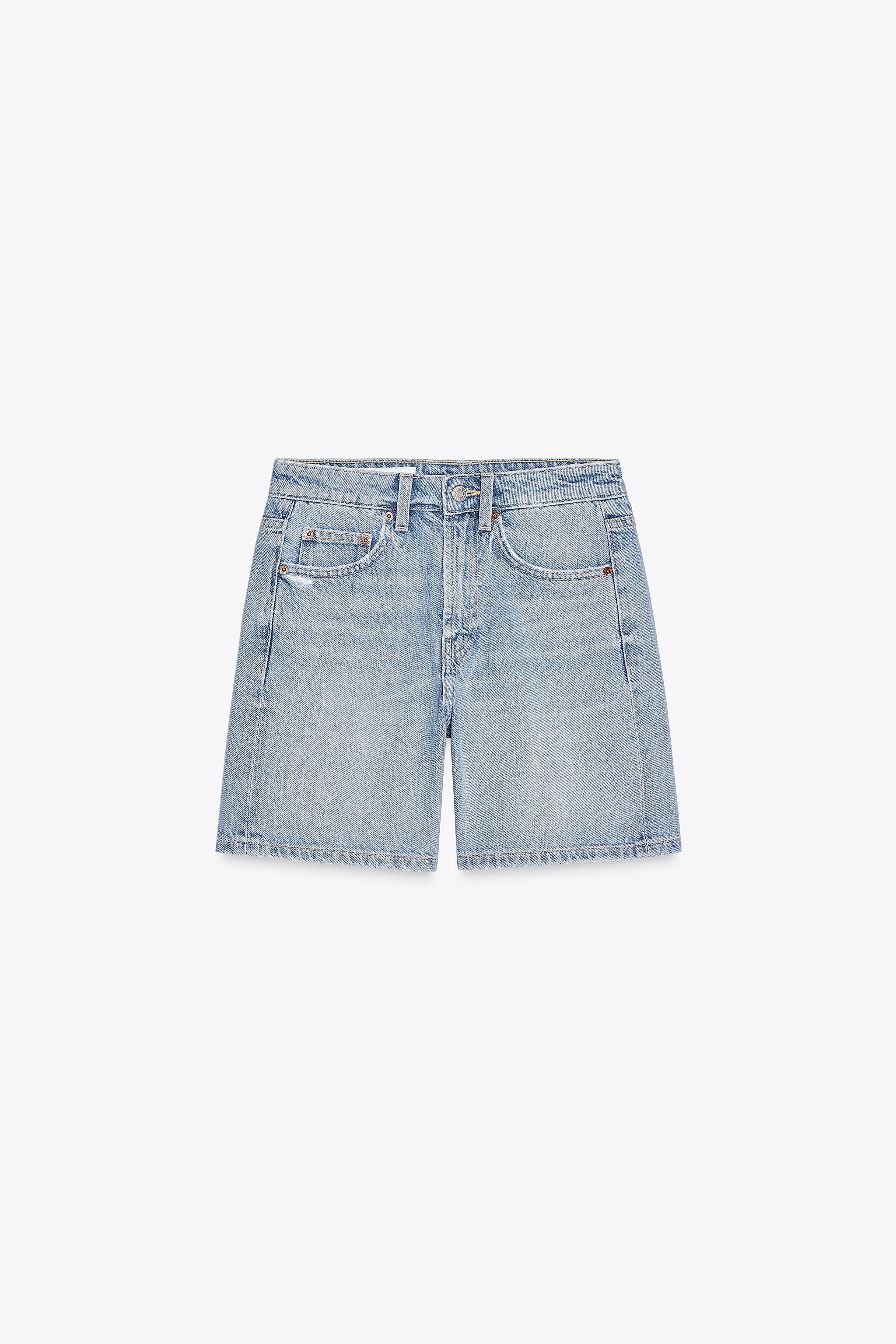 TRF MID-RISE DENIM SHORTS | Zara US