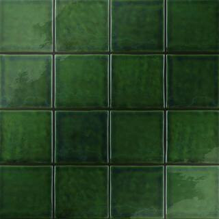 Viva Antic Verde 4 in. x 4 in. Ceramic Wall Tile (5.28 sq. ft./Case) | The Home Depot
