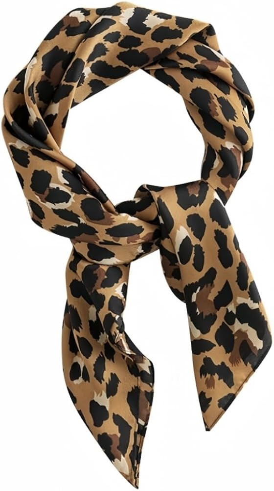 MINIDORA Satin Scarves for Women 27.5 × 27.5 inches Medium Square Elegant Silk Feeling Head Scar... | Amazon (US)