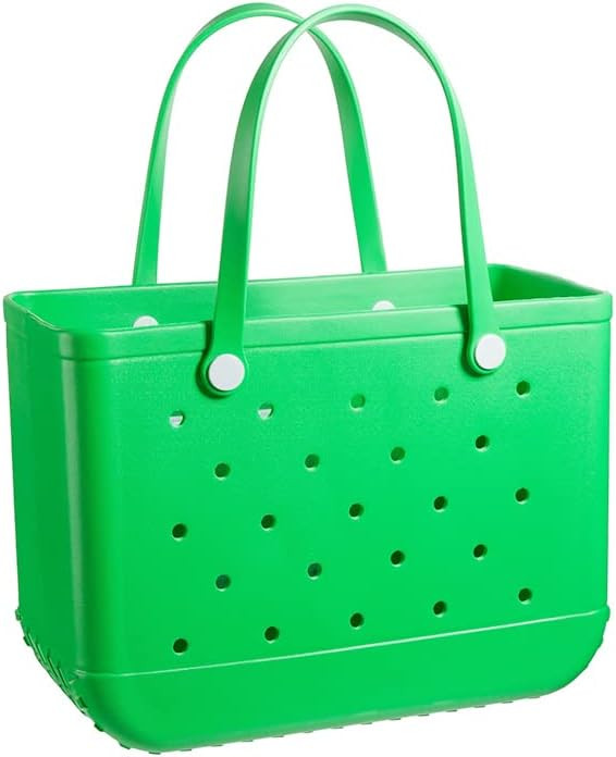 Beach Bag Rubber Tote Bag, Waterproof and Sandproof Outdoor Open Rubber Beach Bag, Used for Beach... | Amazon (US)