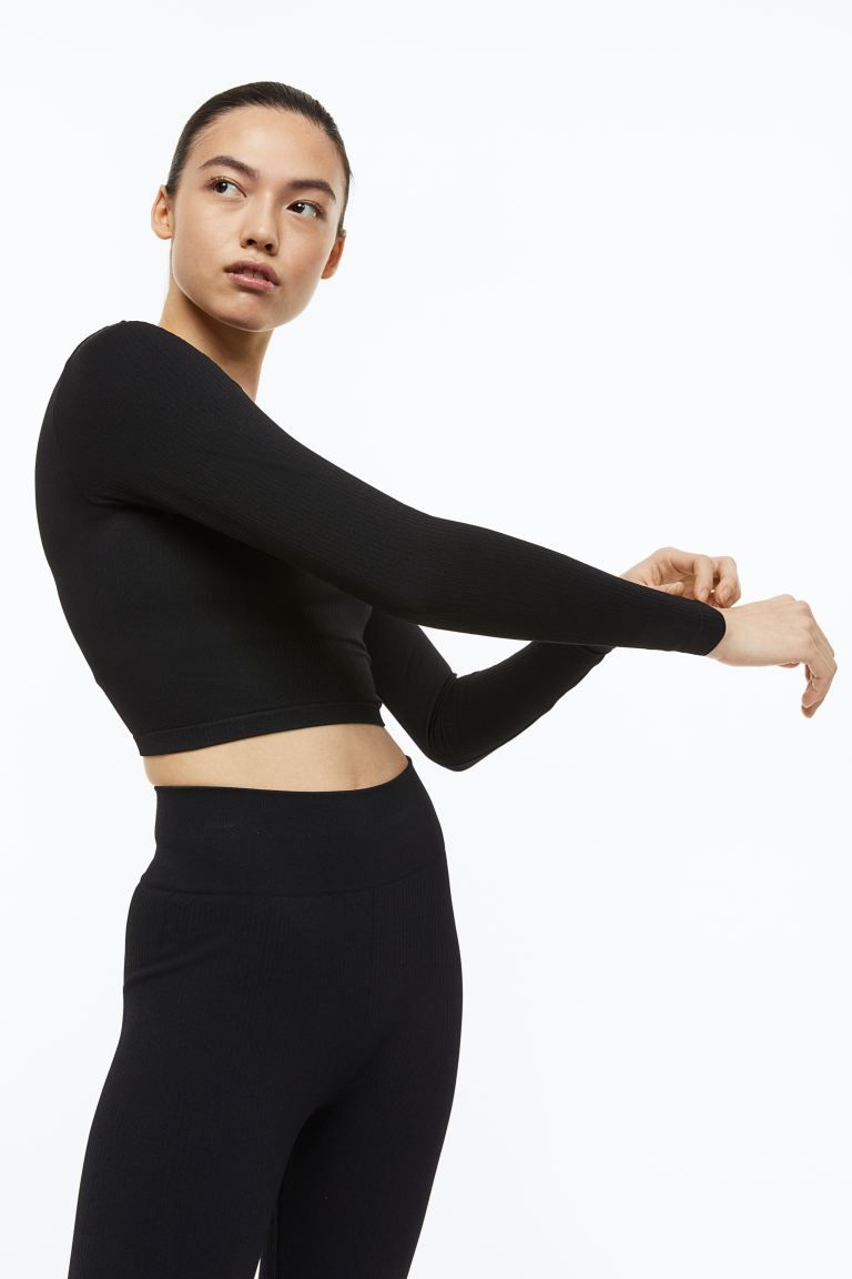 Seamless Sports Top in DryMove™ | H&M (US)