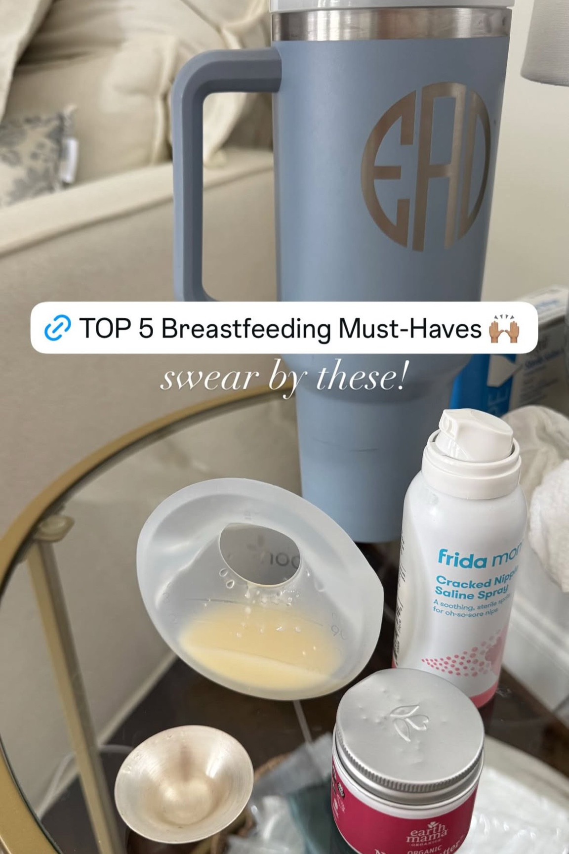 Top 5 breastfeeding must-haves 🙌🏽 #breastfeeding #postpartum #momlife 