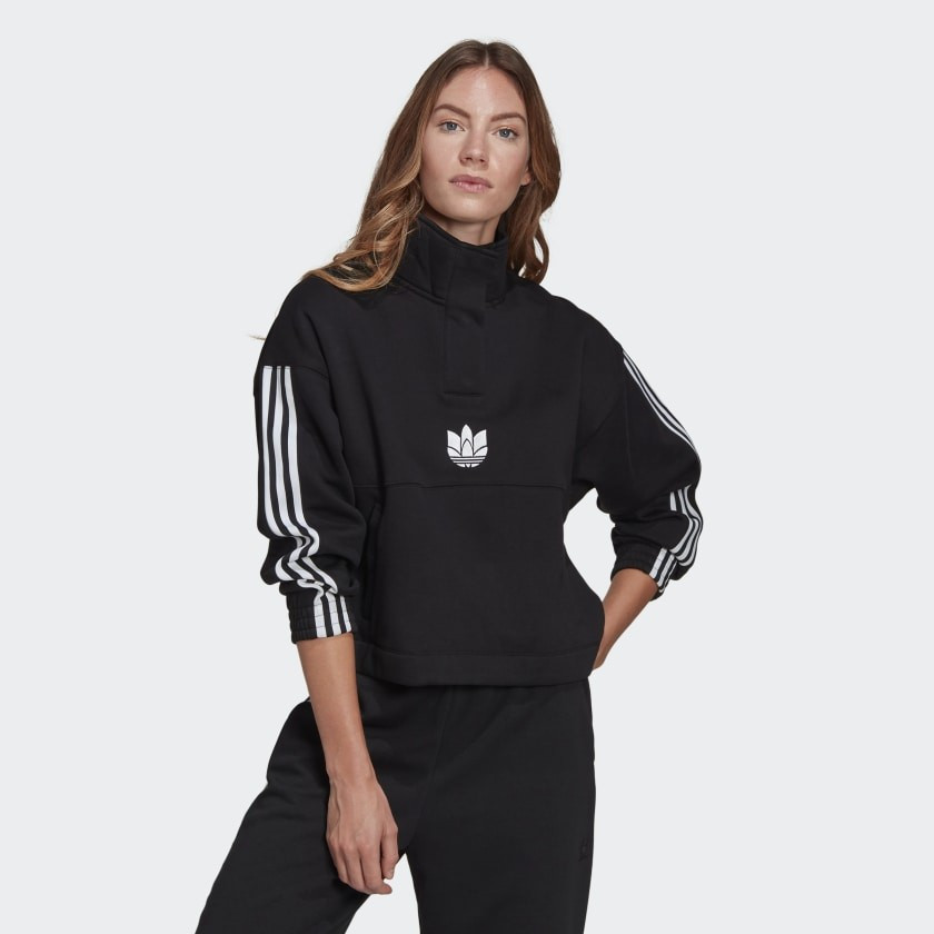 Adicolor 3D Trefoil Fleece Half-Zip Sweatshirt | adidas (US)