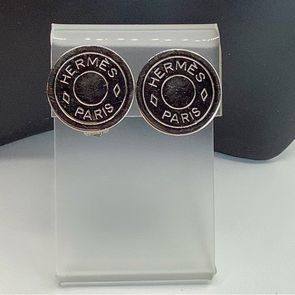 Hermès Clou de Selle Bijouterie Fantaisie Round Clip-On Earrings | Poshmark