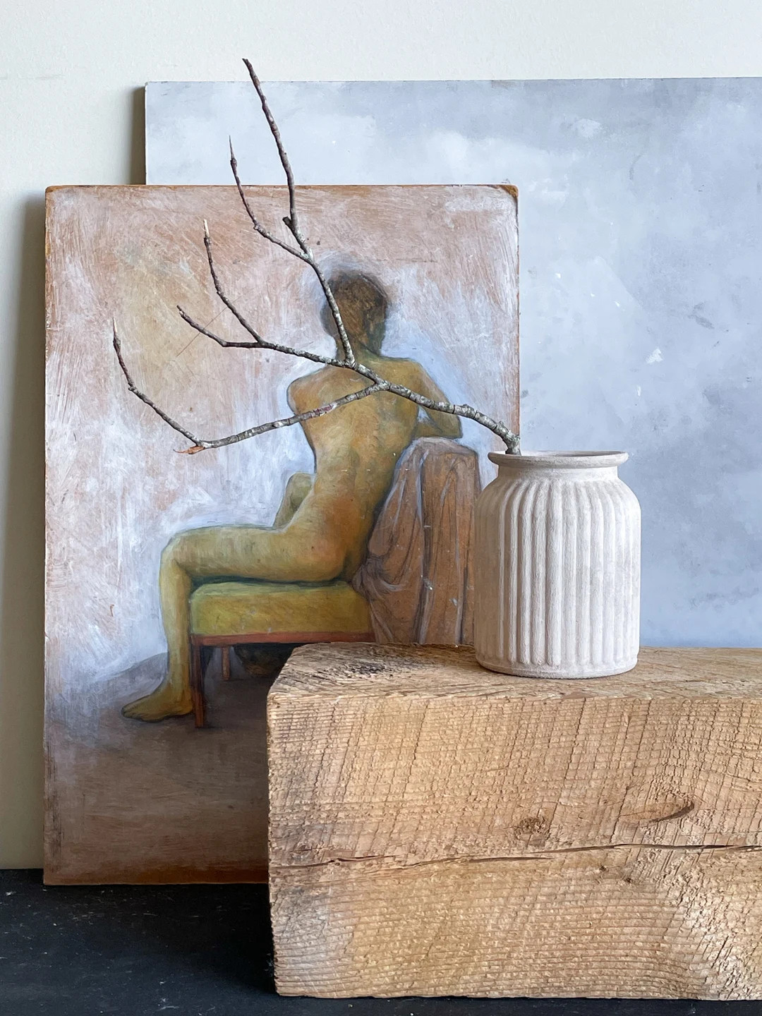 Rustic off White Textured Decorative Vase 6 High Wabi Sabi Japandi Style Pottery Hand Finished Va... | Etsy (US)