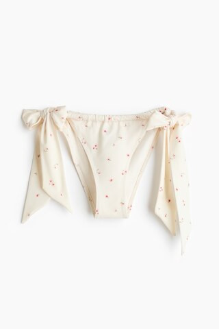 H & M - Tie Bikini Bottoms - White | H&M (US + CA)