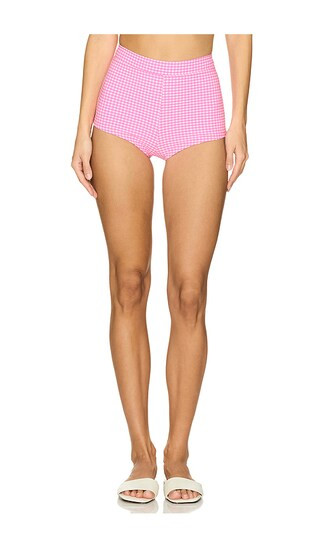 Cheeky Retro Swim Short in Pink Diva | Revolve Clothing (Global)