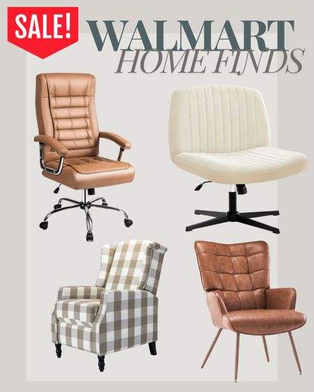 Walmart Office Chairs and Armchairs on sale right now! 

Plaid armchair, faux leather, wheels

#LTKHome #LTKSummerSales #LTKSaleAlert