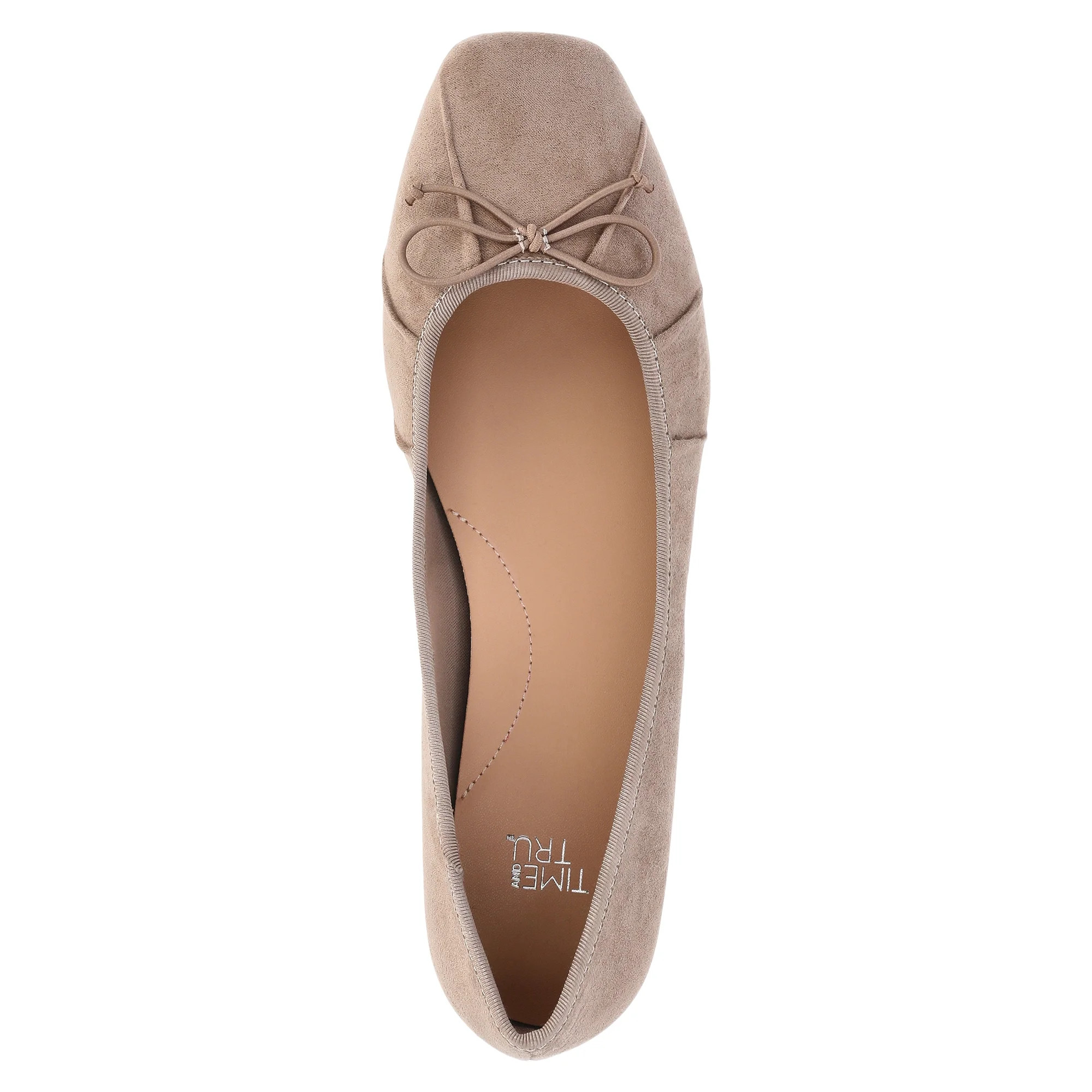 Time and Tru Women's Pleated Ballet Flats | Walmart (US)