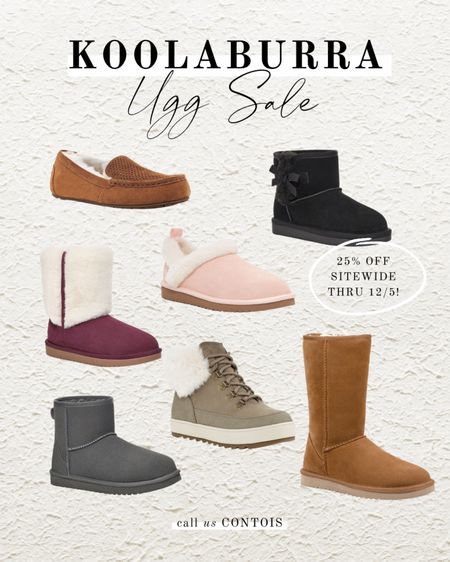 Koolaburra by Ugg sale! Cute boot styles for the whole family. Makes a great holiday gift. 🎄

| casual boots, winter boots, Uggs, tan boots, Sherpa boots, slip on uggs, slippers for her, gifts for her |

#LTKCyberweek #LTKGiftGuide #LTKSeasonal