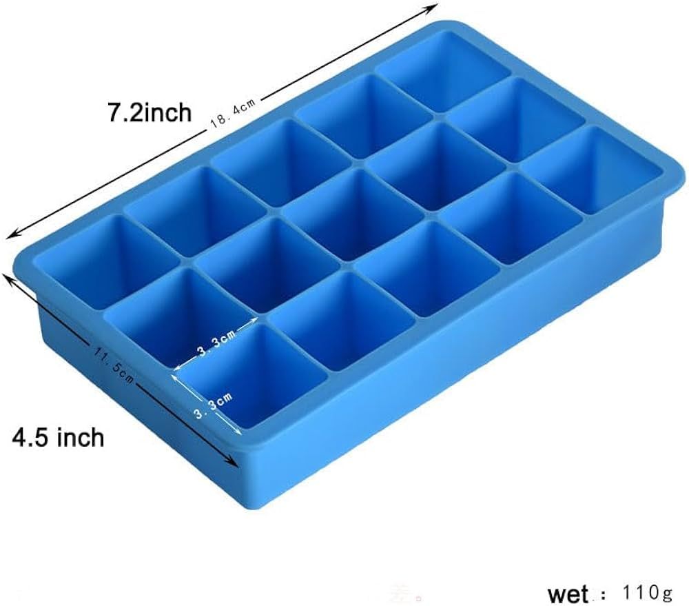 2 Pack ice cube tray,ice trays for freezer,Silicone ice cube trays for freezer,Ice cube trays, ic... | Amazon (US)