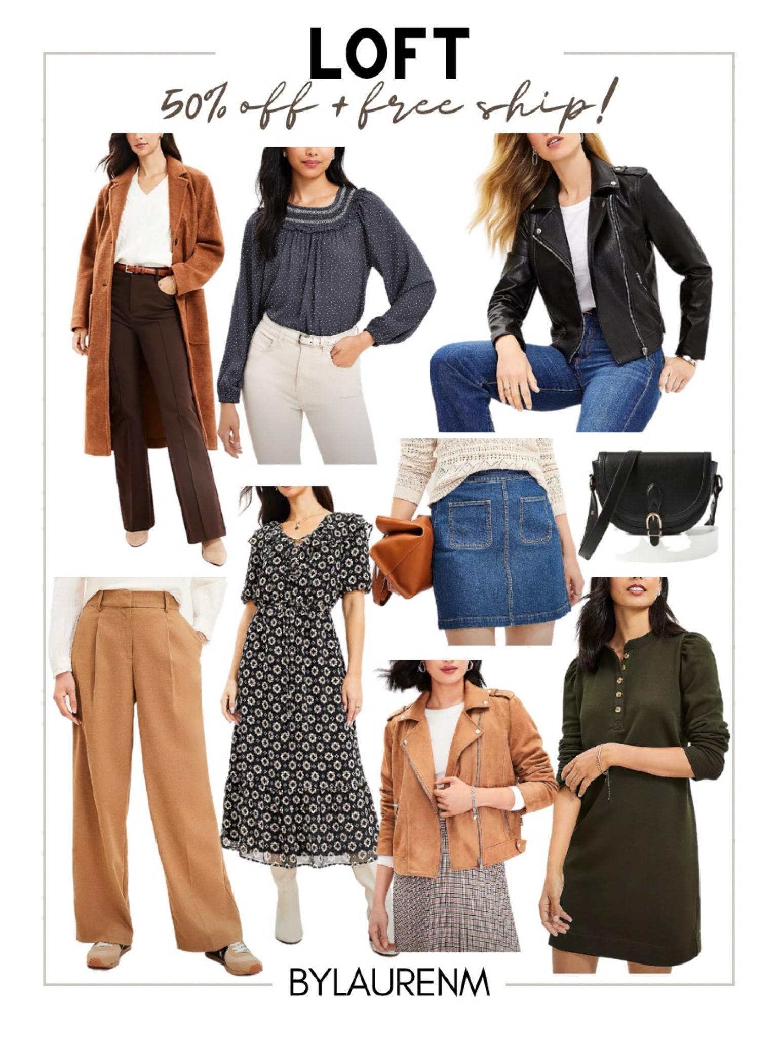 Loft 50% off + free shipping! New @loft fall fashion. Long cardigan sweater, fall blouse, fall jackets, trousers, fall dress, denim skirt. 

#LTKfindsunder50 #LTKsalealert #LTKworkwear