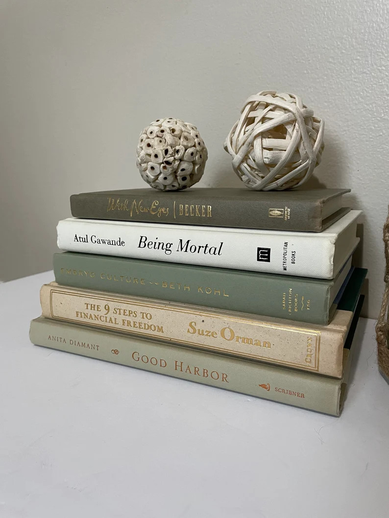 Green Book Stack White Book Bundle Books by Color Books for | Etsy | Etsy (US)