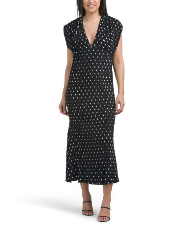 Darlene Polka Dot Maxi Dress for Women | Polyester/Spandex | Marshalls