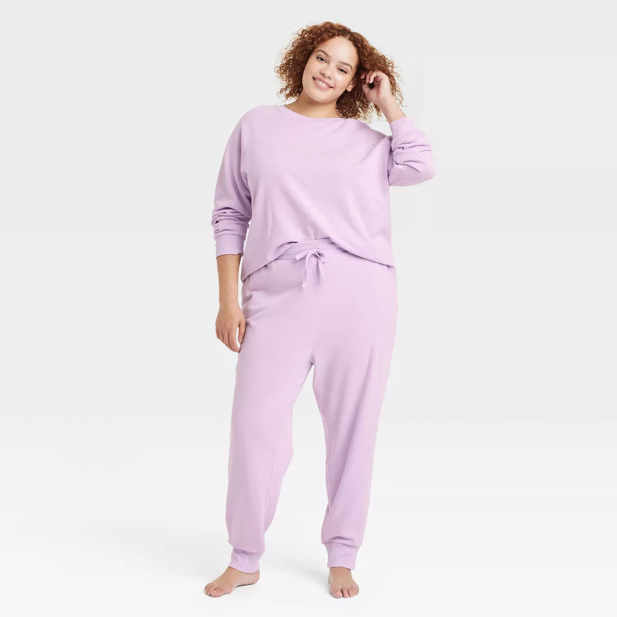 Women's Fleece Lounge Jogger Pants - Colsie™ Purple XXL | Target