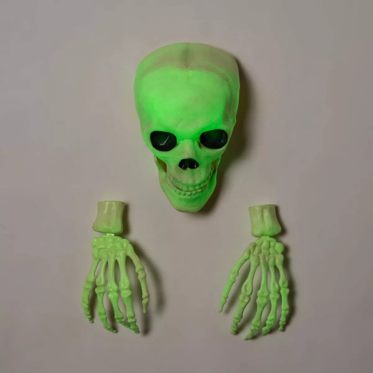 Glow in the Dark Skull with Hands Halloween Decorative Prop - Hyde & EEK! Boutique™ | Target