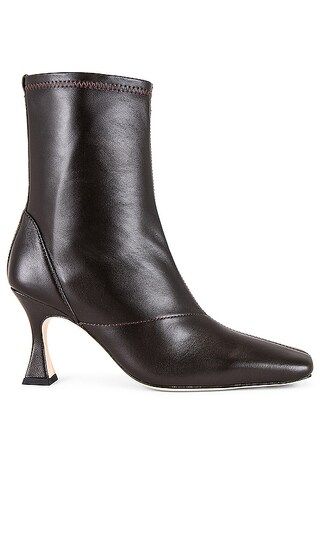 Fomo Heeled Boot in Chocolate Nappa | Revolve Clothing (Global)