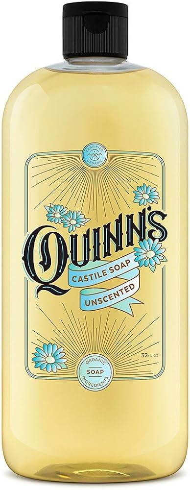 Quinn's Pure Castile Organic Liquid Soap, 32 ounce (Unscented) | Amazon (US)